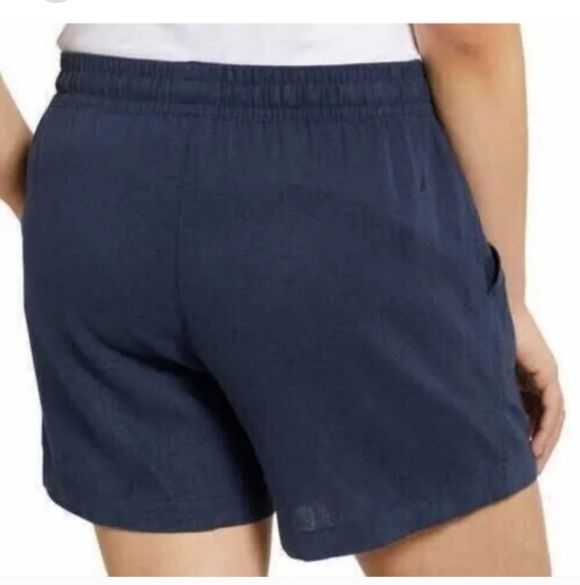 Nautica Women's Linen Blend Pull-On Short Navy XXL NWT - Picture 2 of 4